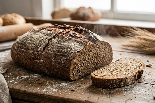 Pane de Suisse, rundes Brot mit Kernen