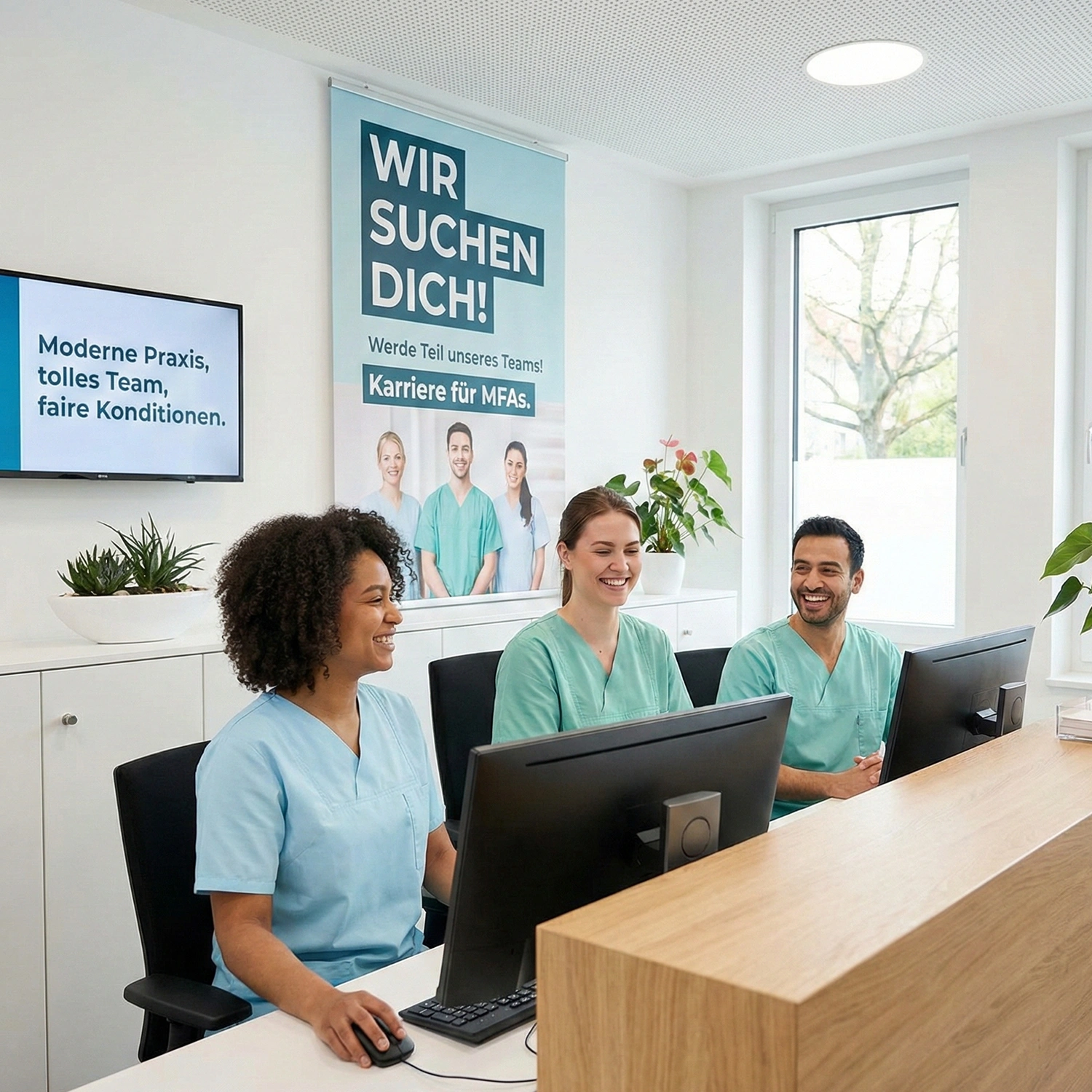 Website für Arztpraxis - Karriere-Seite für MFAs